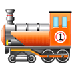 A quoi ressemblent les emoji Locomotive sur Samsung.