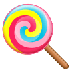 Bagaimana Lollipop emoji terlihat di Samsung.