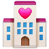 Bagaimana Love Hotel emoji terlihat di Samsung.