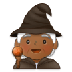 A quoi ressemblent les emoji Mage: peau mate sur Samsung.