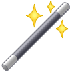 Bagaimana Magic Wand emoji terlihat di Samsung.