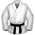 Bagaimana Martial Arts Uniform emoji terlihat di Samsung.