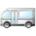 A quoi ressemblent les emoji Minibus sur Samsung.