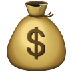 Bagaimana Money Bag emoji terlihat di Samsung.