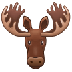 Bagaimana Moose emoji terlihat di Samsung.