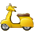 Como o emoji do Scooter é exibido no Samsung.