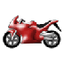 Bagaimana Motorcycle emoji terlihat di Samsung.