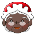 Bagaimana Mrs. Claus: Dark Skin Tone emoji terlihat di Samsung.