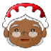 A quoi ressemblent les emoji Mère Noël: peau mate sur Samsung.