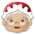 Cómo se ve el emoji Mamá Noel: tono de piel claro medio en Samsung.