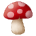 Bagaimana Mushroom emoji terlihat di Samsung.