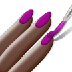 Bagaimana Nail Polish: Dark Skin Tone emoji terlihat di Samsung.