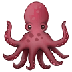 Bagaimana Octopus emoji terlihat di Samsung.