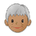 Bagaimana Older Person: Medium Skin Tone emoji terlihat di Samsung.