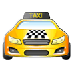 Cómo se ve el emoji Taxi próximo en Samsung.