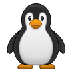 Bagaimana Penguin emoji terlihat di Samsung.