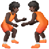 איך מתאבקים: גוון עור כהה emoji נראה על Samsung.