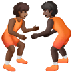 איך מתאבקים: גוון עור כהה בינוני, גוון עור כהה emoji נראה על Samsung.