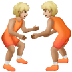 איך מתאבקים: גוון עור בהיר בינוני emoji נראה על Samsung.