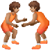 איך מתאבקים: גוון עור בינוני emoji נראה על Samsung.