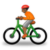 A quoi ressemblent les emoji Cycliste: peau mate sur Samsung.