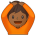 Bagaimana Person Gesturing OK: Medium-Dark Skin Tone emoji terlihat di Samsung.