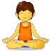 Bagaimana Person in Lotus Position emoji terlihat di Samsung.