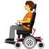 Bagaimana Person in Motorized Wheelchair emoji terlihat di Samsung.