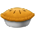 Bagaimana Pie emoji terlihat di Samsung.