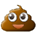 A quoi ressemblent les emoji Tas de crotte sur Samsung.