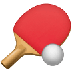 A quoi ressemblent les emoji Ping-pong sur Samsung.