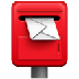 Bagaimana Postbox emoji terlihat di Samsung.