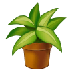 A quoi ressemblent les emoji Plante en pot sur Samsung.