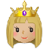 A quoi ressemblent les emoji Princesse: peau moyennement claire sur Samsung.