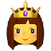 Bagaimana Princess emoji terlihat di Samsung.