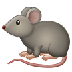 A quoi ressemblent les emoji Rat sur Samsung.