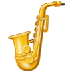 Bagaimana Saxophone emoji terlihat di Samsung.