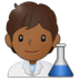 A quoi ressemblent les emoji Scientifique: peau mate sur Samsung.