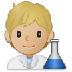 A quoi ressemblent les emoji Scientifique: peau moyennement claire sur Samsung.