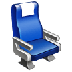 Bagaimana Seat emoji terlihat di Samsung.