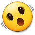 A quoi ressemblent les emoji Visage secoué sur Samsung.