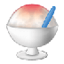 Bagaimana Shaved Ice emoji terlihat di Samsung.