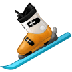 Bagaimana Skis emoji terlihat di Samsung.