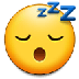 Bagaimana Sleeping Face emoji terlihat di Samsung.