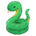 Bagaimana Snake emoji terlihat di Samsung.