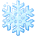 Bagaimana Snowflake emoji terlihat di Samsung.