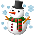 Bagaimana Snowman emoji terlihat di Samsung.