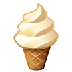 Bagaimana Soft Ice Cream emoji terlihat di Samsung.