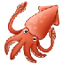 Bagaimana Squid emoji terlihat di Samsung.