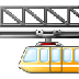 Bagaimana Suspension Railway emoji terlihat di Samsung.